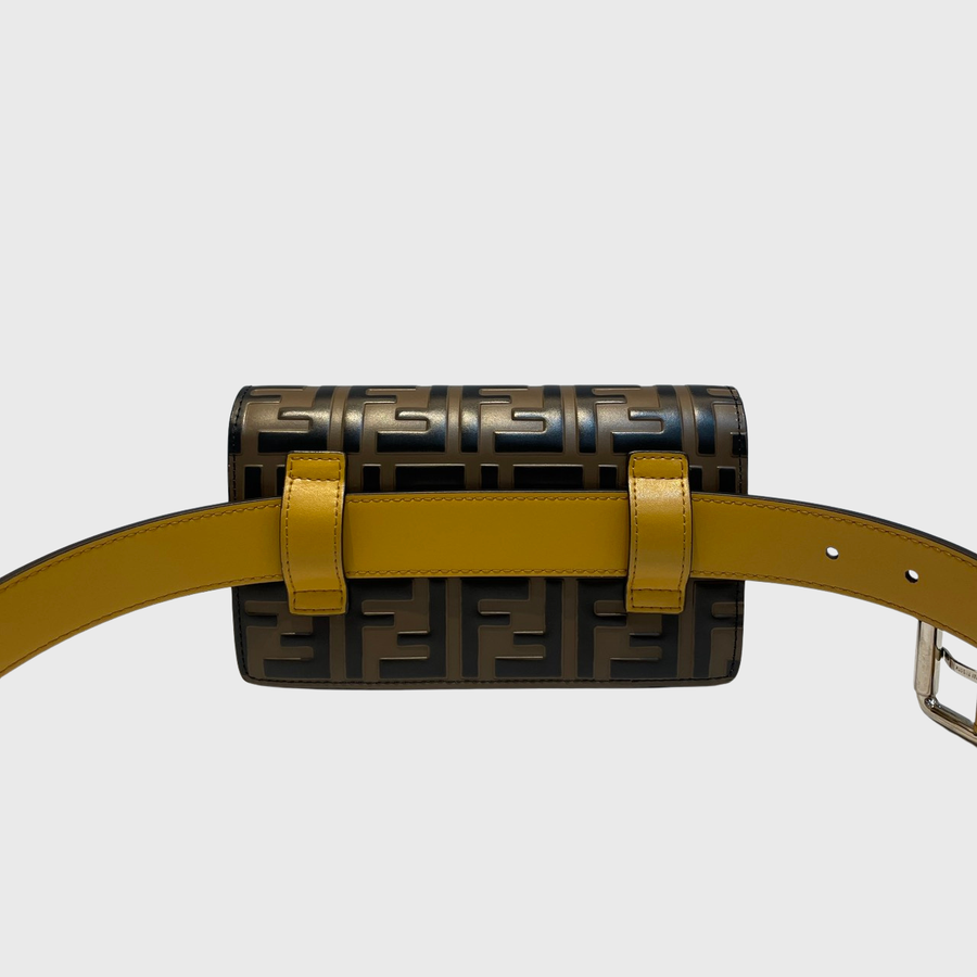 Fendi Vitello Liberty Leather Yellow SHW