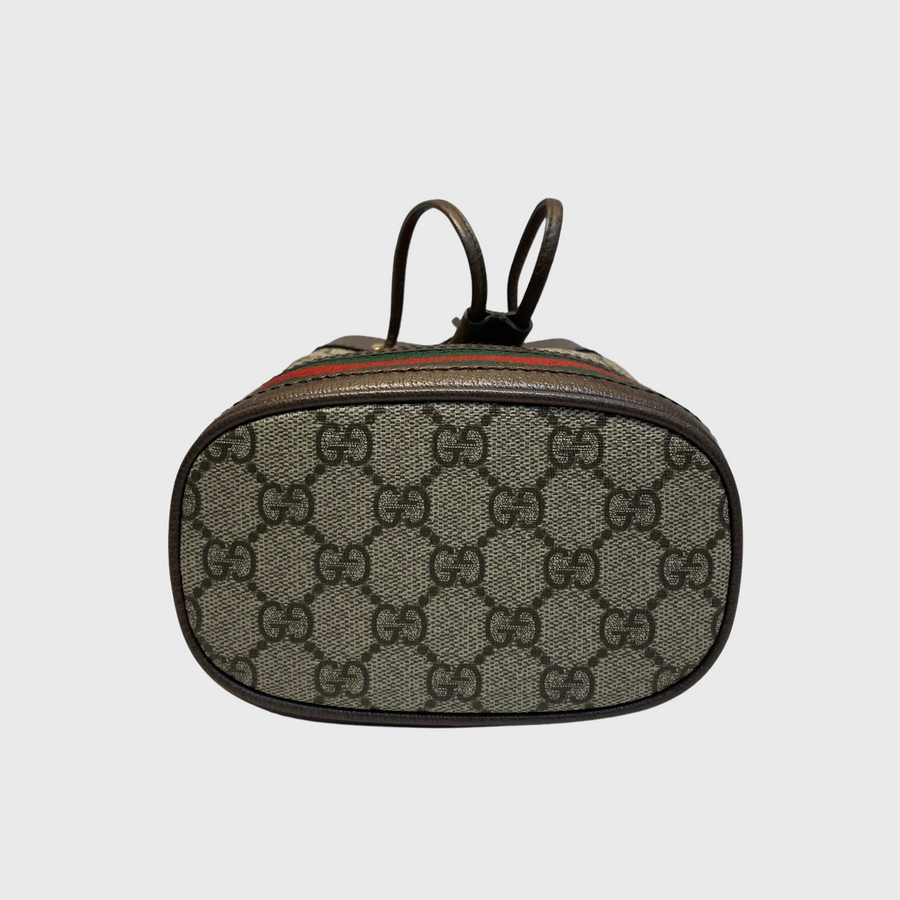 Gucci Ophidia mini bucket Canvas Brown GHW