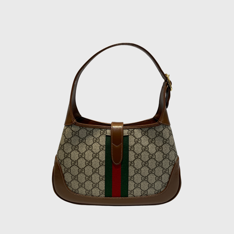 Gucci Jackie Canvas Brown GHW