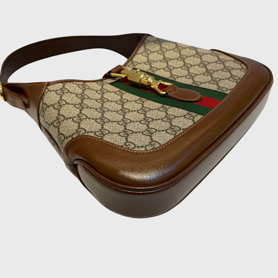 Gucci Jackie Canvas Brown GHW