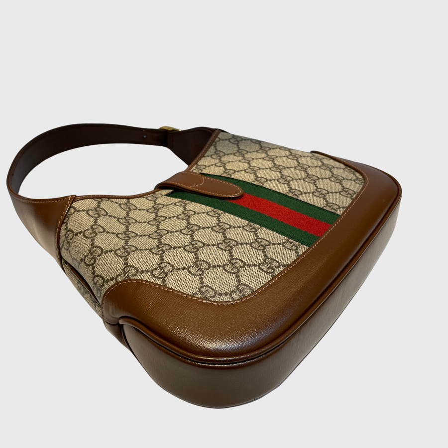 Gucci Jackie Canvas Brown GHW