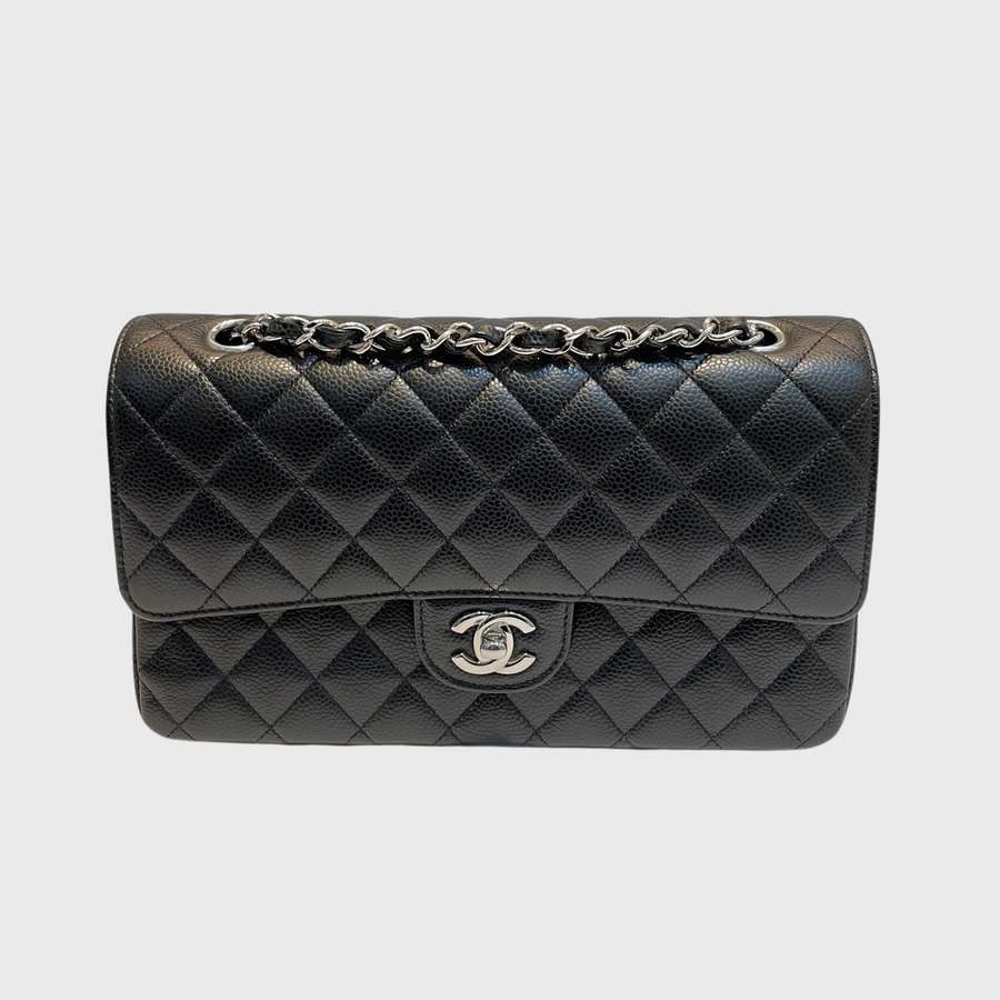 Chanel Classic Caviar Black SHW