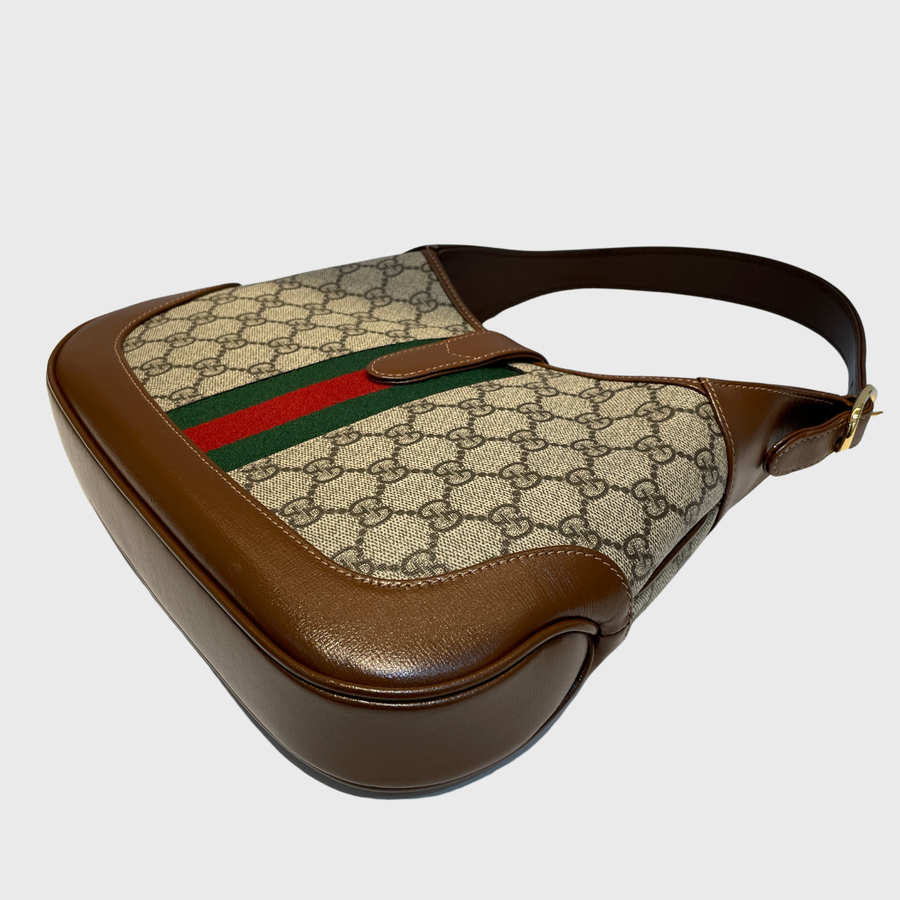 Gucci Jackie Canvas Brown GHW