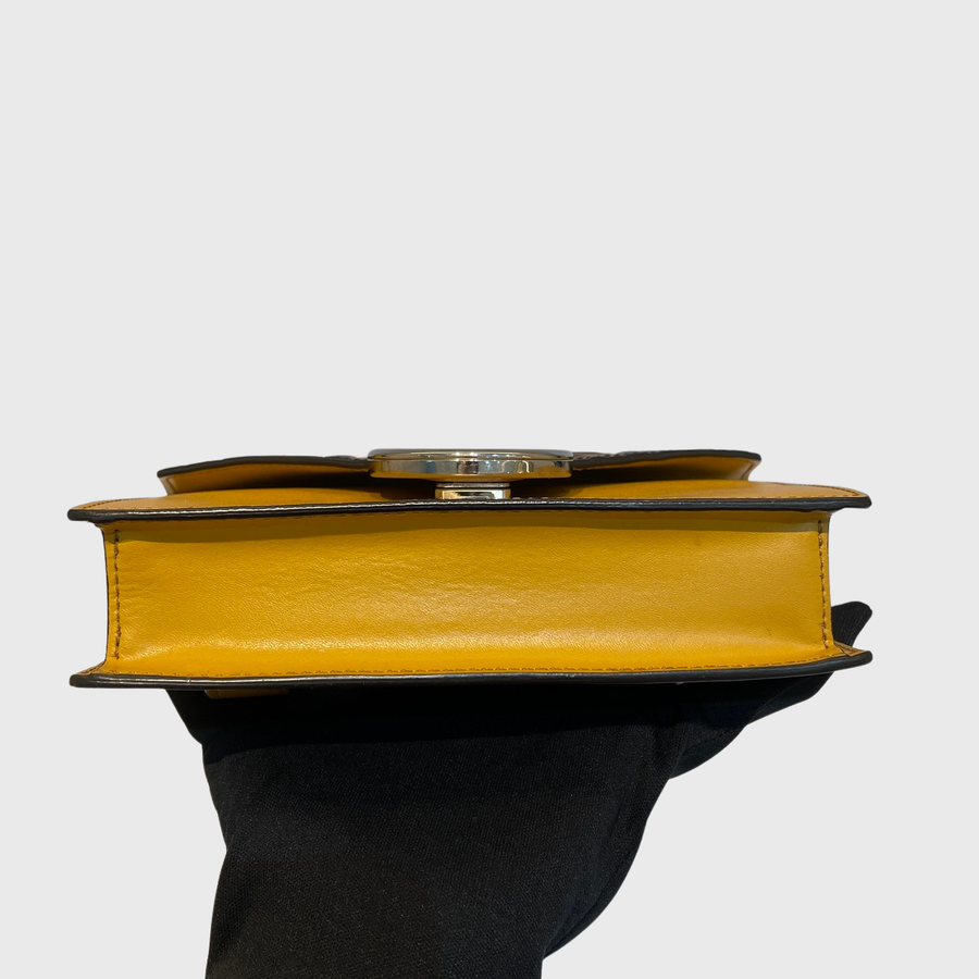 Fendi Vitello Liberty Leather Yellow SHW