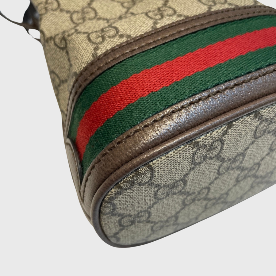 Gucci Ophidia mini bucket Canvas Brown GHW