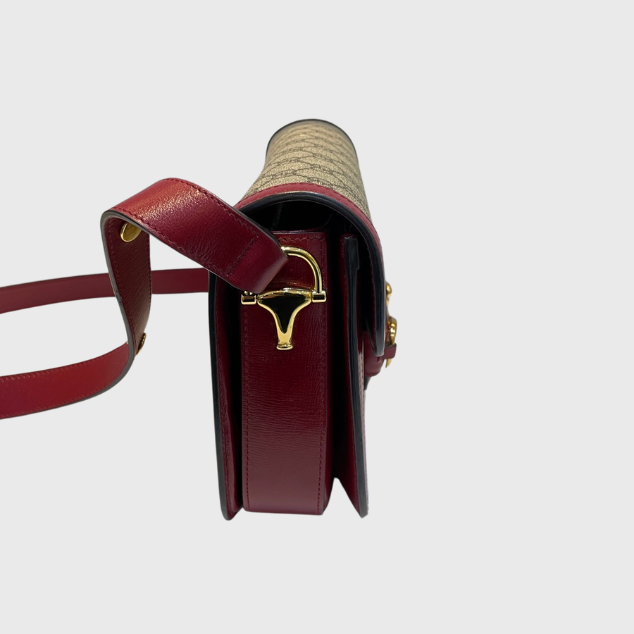 Gucci 1955 Horsebit Canvas Red GHW