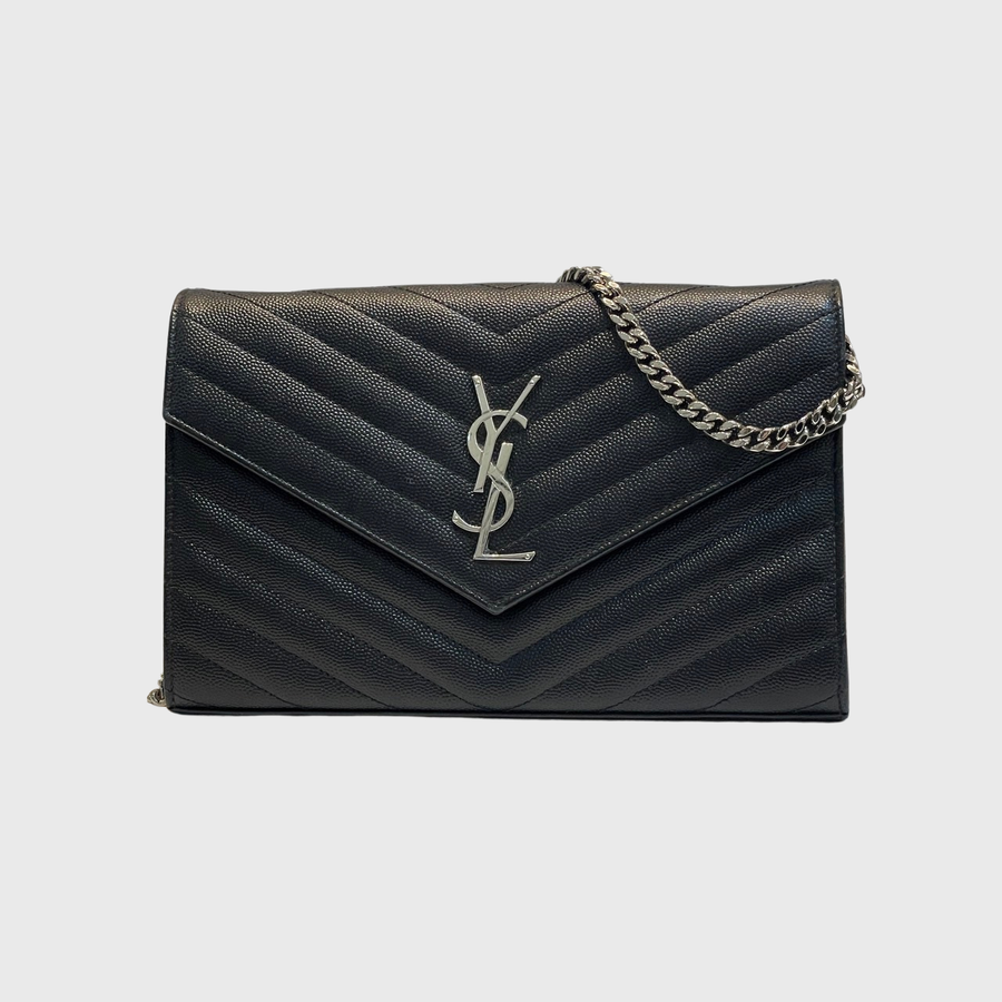 Saint Laurent WOC Calfskin Black SHW