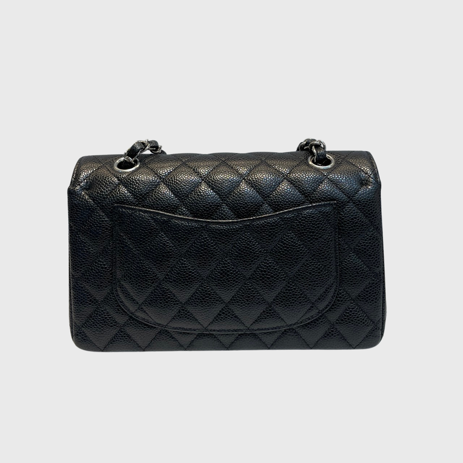 Chanel Classic 9 Caviar Black SHW