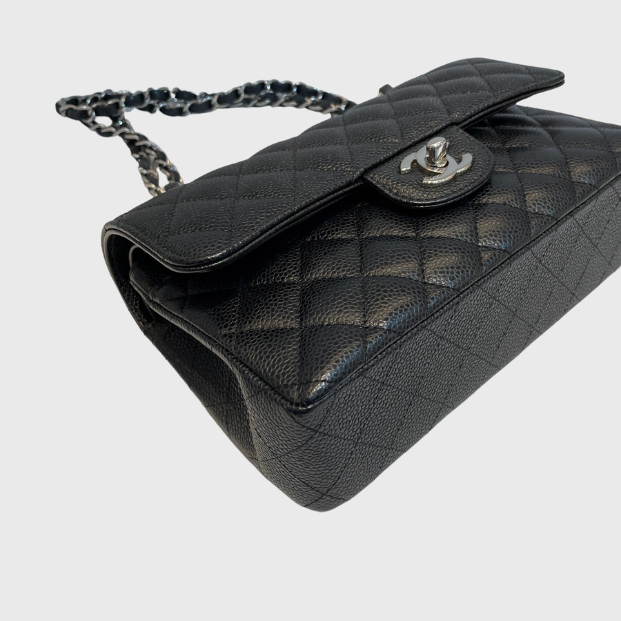 Chanel Classic 9 Caviar Black SHW