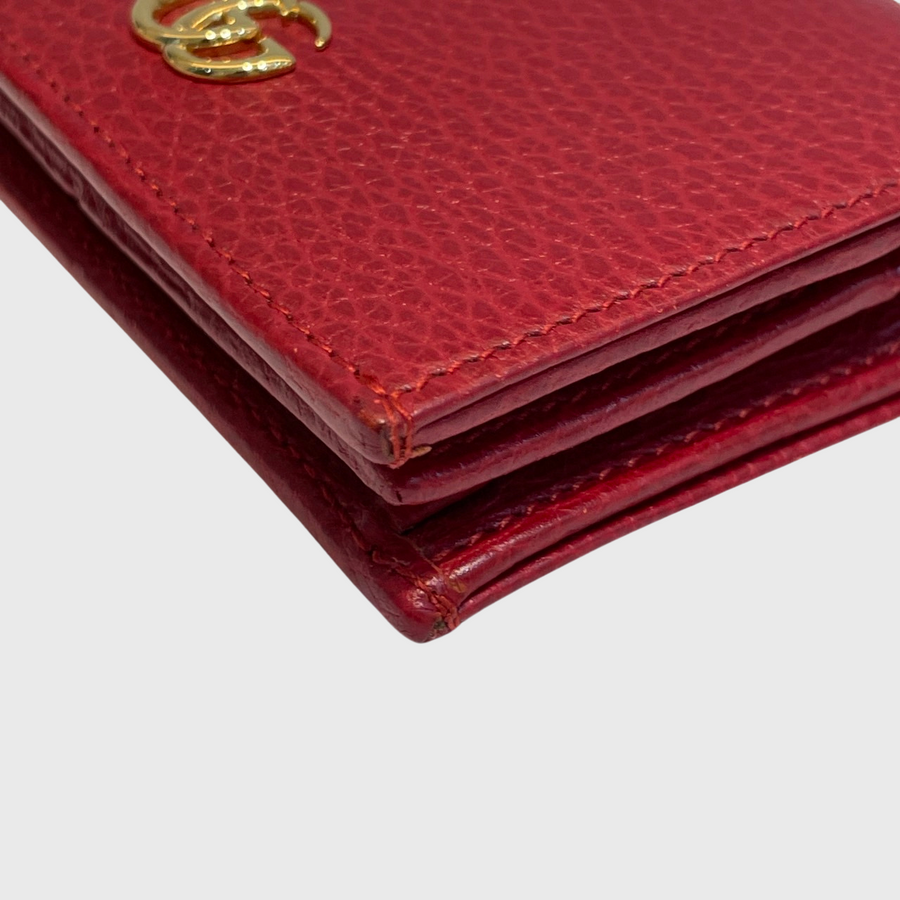 Gg marmont leather card case online