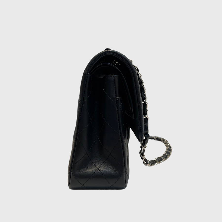 Chanel Classic Lambskin Black SHW