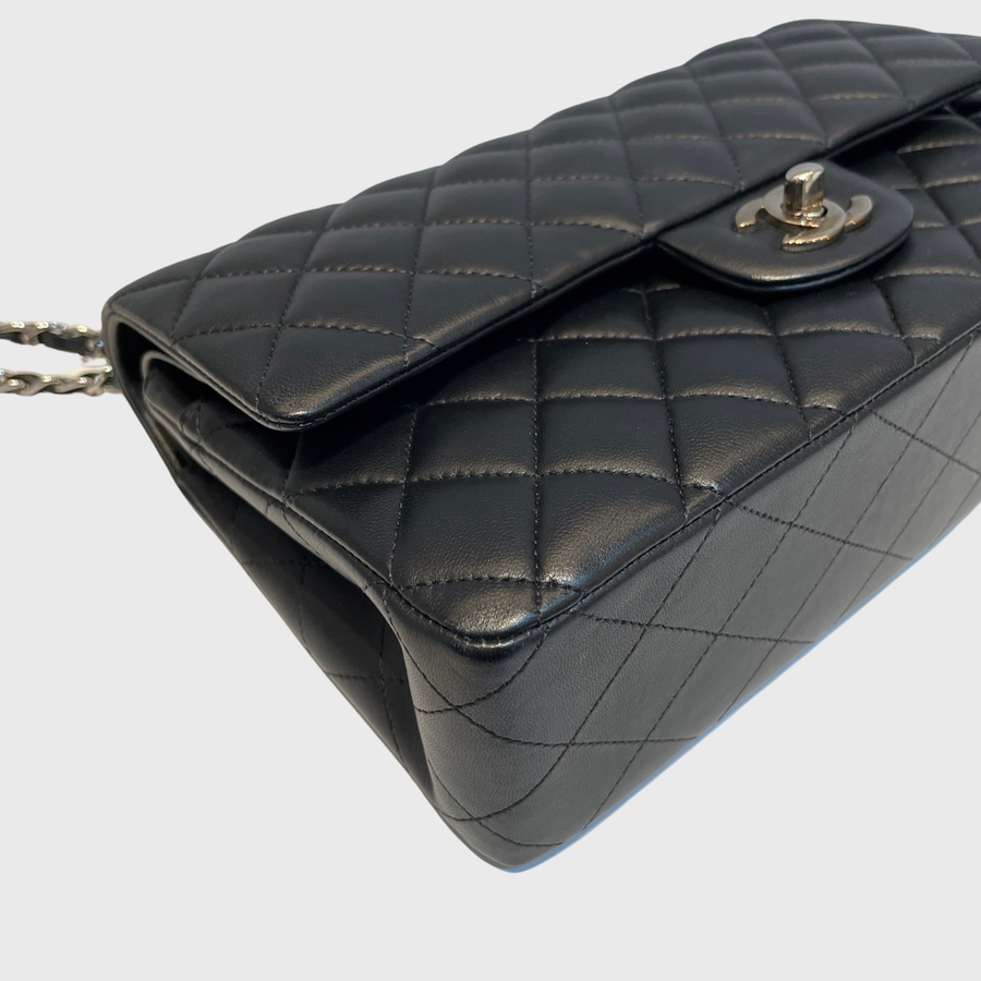 Chanel Classic Lambskin Black SHW