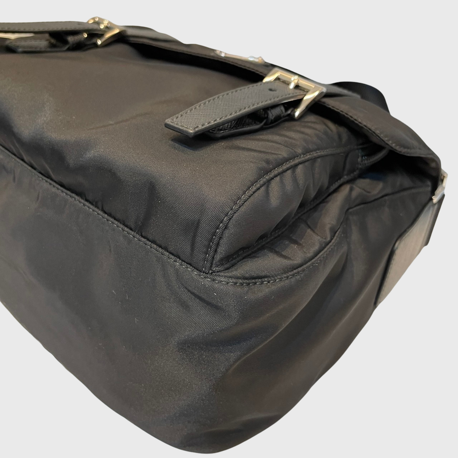 Prada Re-Nylon Crossbody Bag Nylon Black SHW