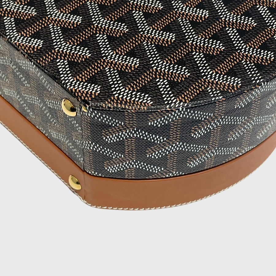 Goyard The Alto Hatbox Bag Canvas Black/Brown GHW