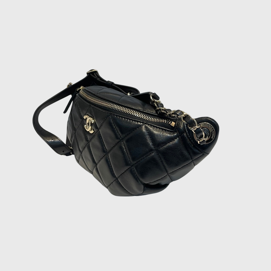 Chanel Bum Bag Lambskin Black GHW