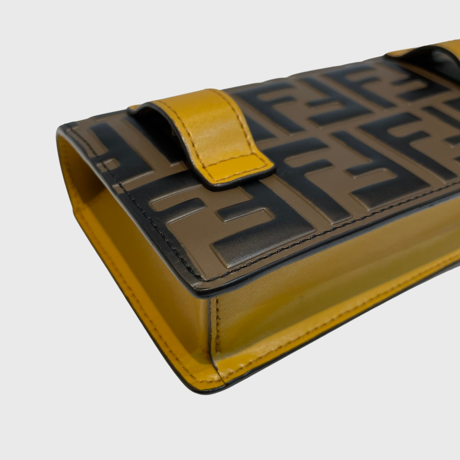 Fendi Vitello Liberty Leather Yellow SHW