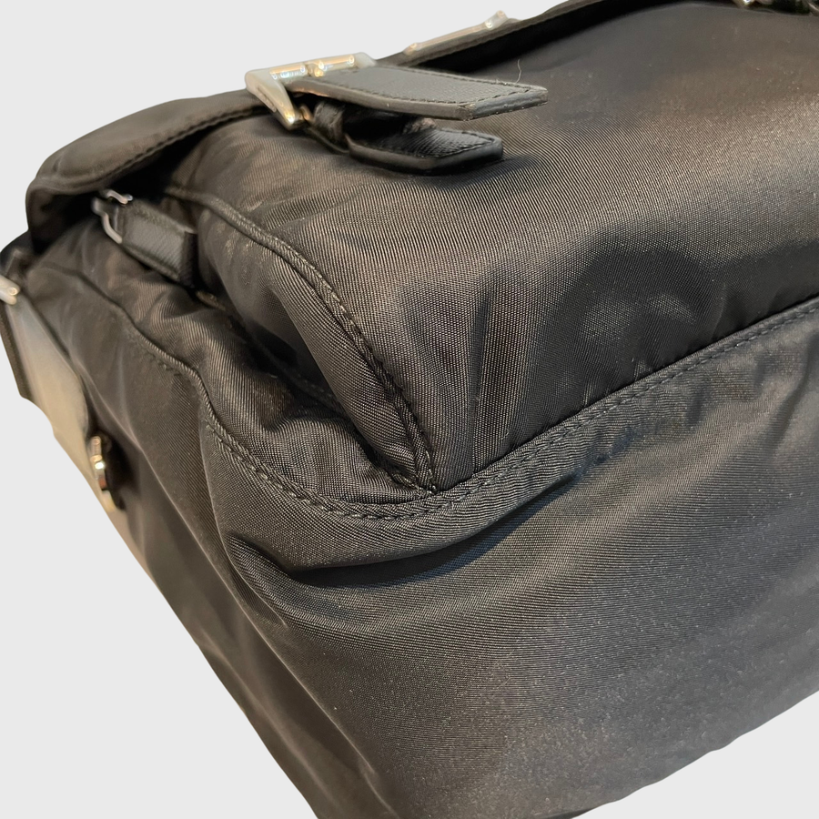 Prada Re-Nylon Crossbody Bag Nylon Black SHW