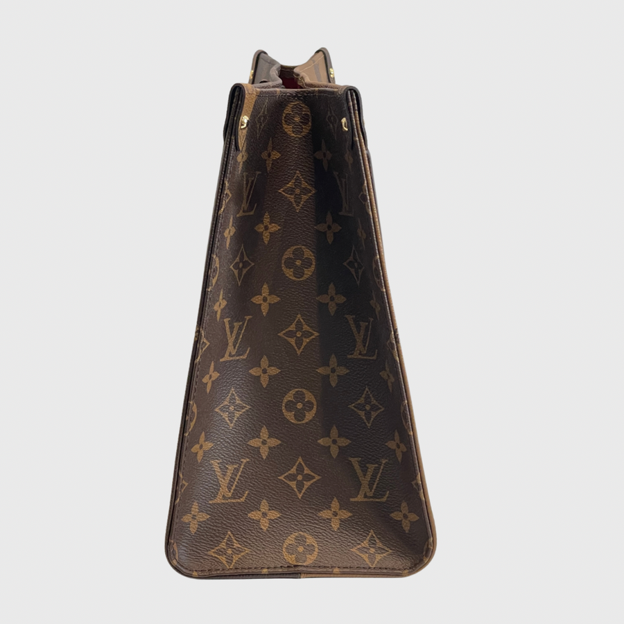 Louis Vuitton On The Go Reverse MM Canvas Brown GHW