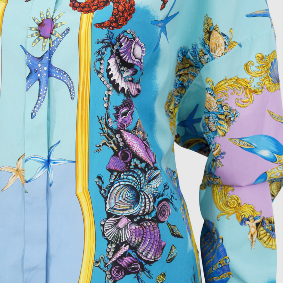 Versace Trésor de La Mer print shirt – Perrine Porter