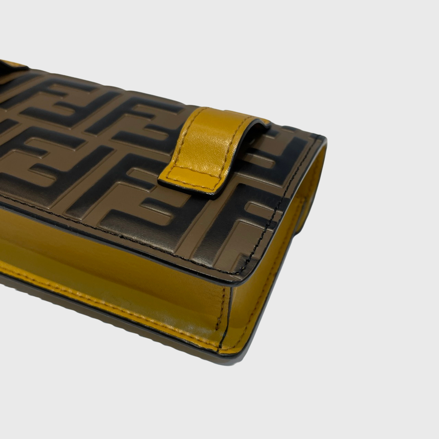 Fendi Vitello Liberty Leather Yellow SHW