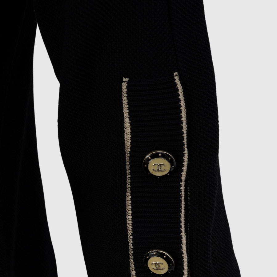 Chanel Long Cardigan in Black