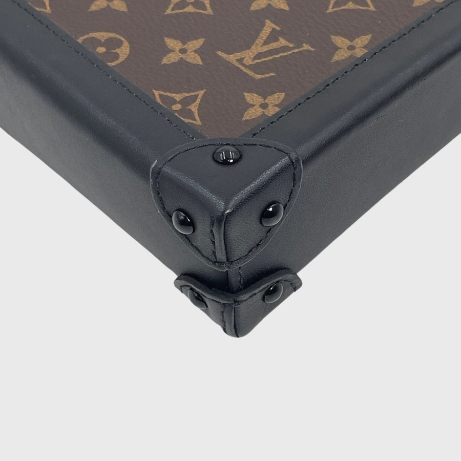 Louis Vuitton Vertical Trunk Small Canvas Brown Monogram GHW