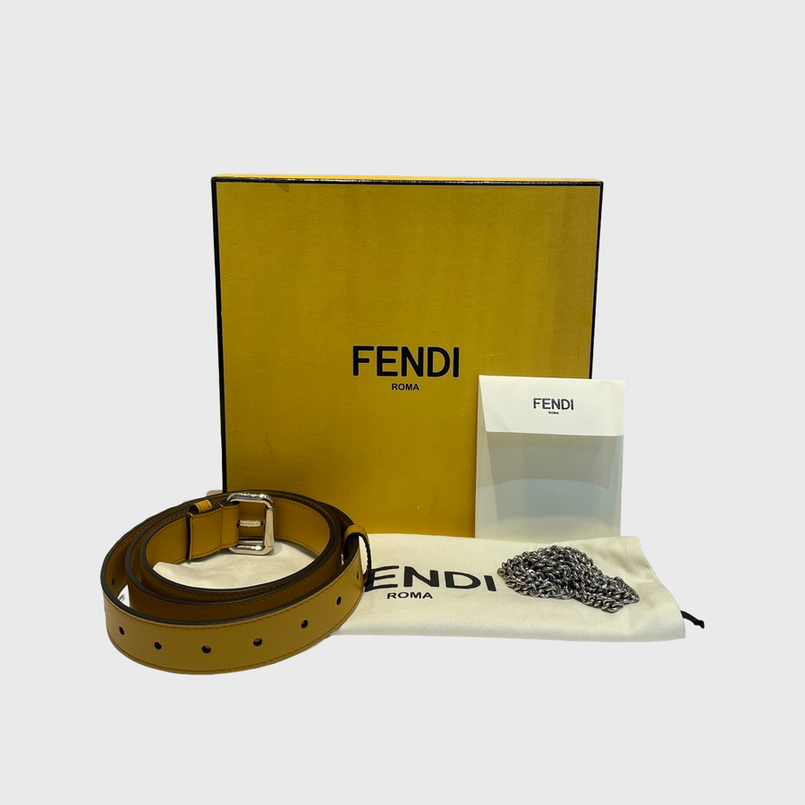 Fendi Vitello Liberty Leather Yellow SHW
