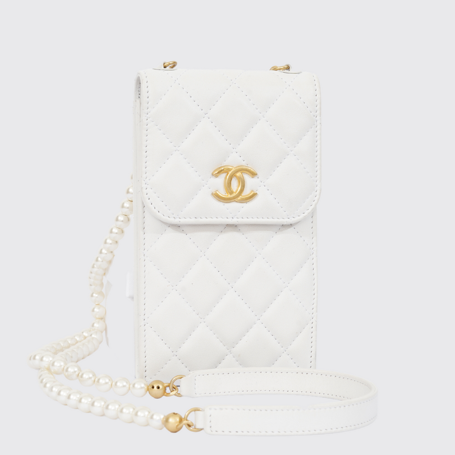 Chanel Phone Case with Pearls