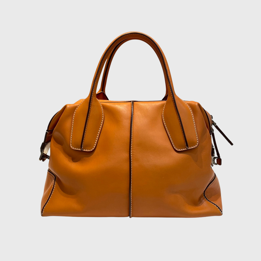 Tod's Bauletto Medio Leather Orange GHW