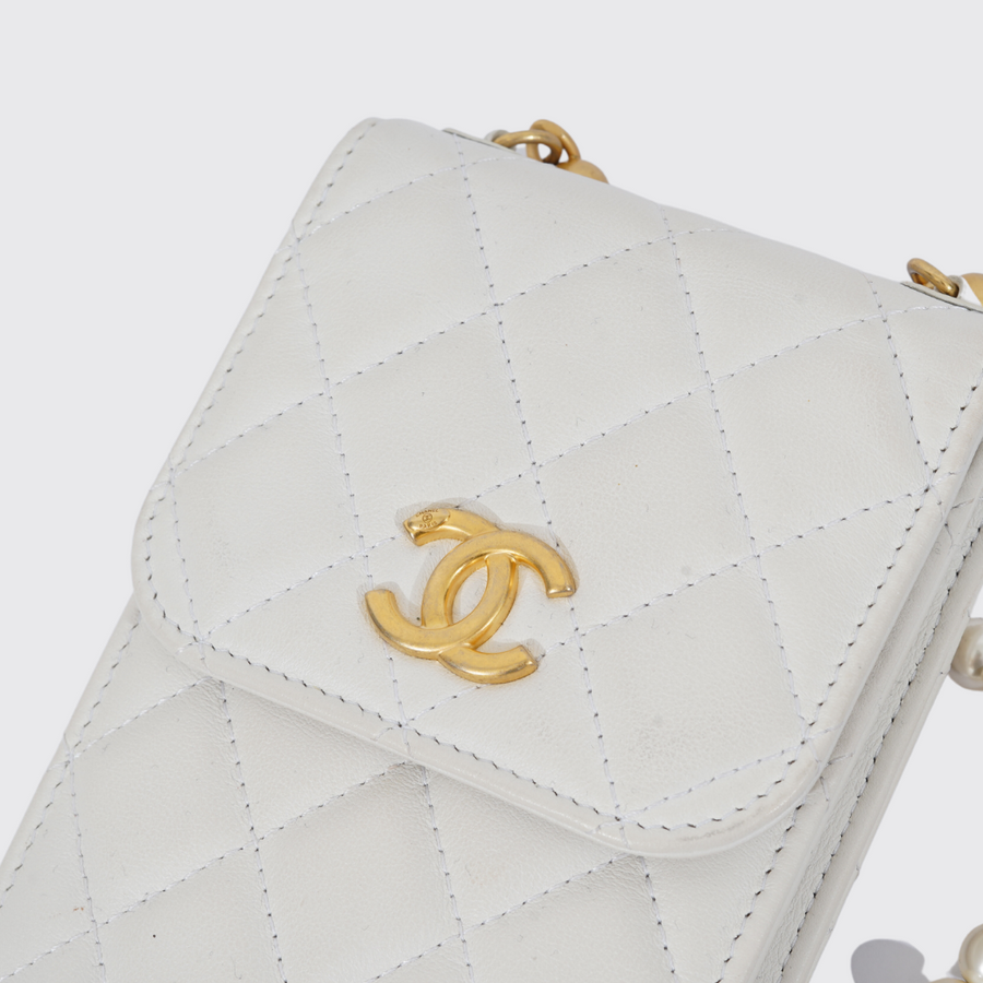 Chanel Phone Case with Pearls