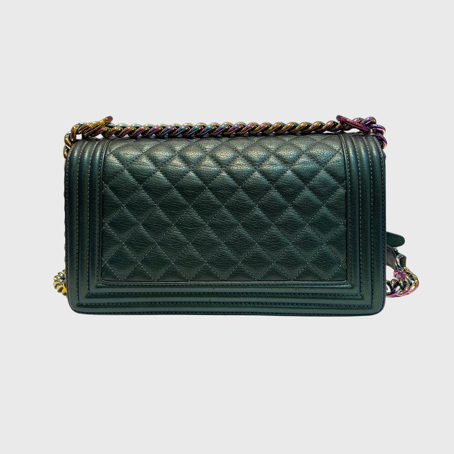 Chanel Boy Goatskin Green RHW