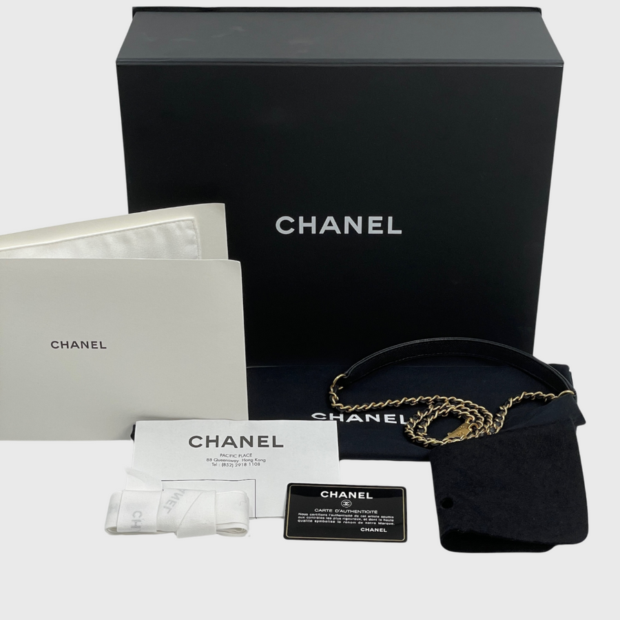 Chanel Classic 10 Caviar Black SHW