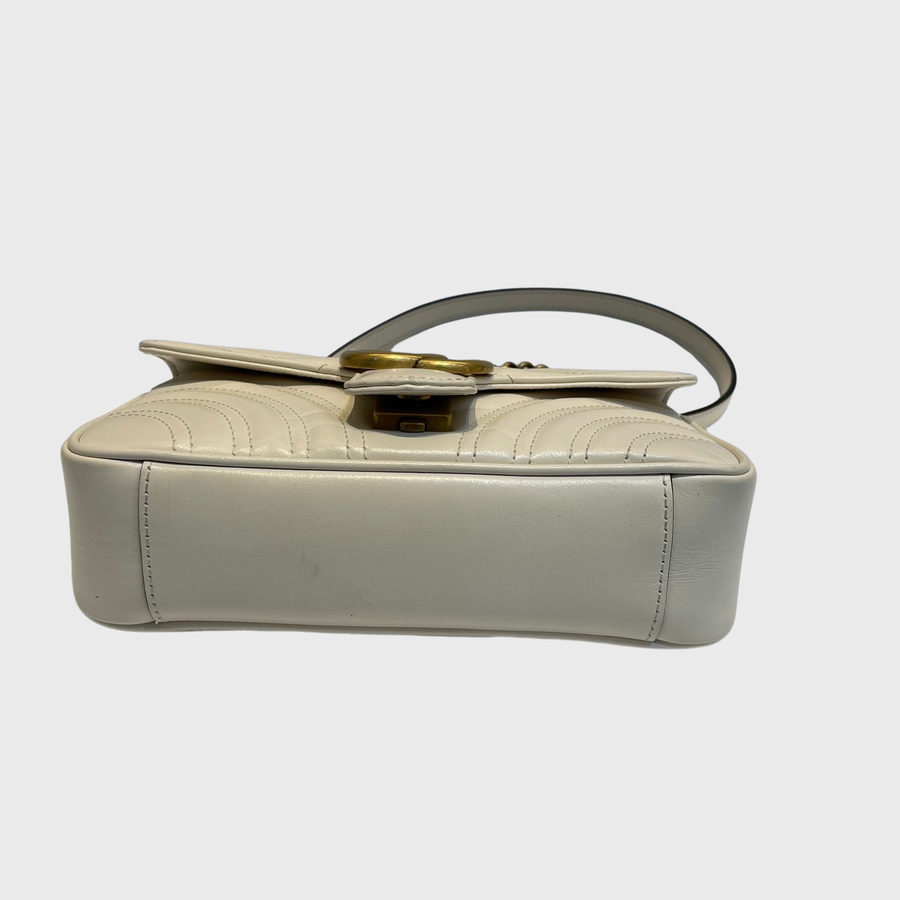 Gucci GG Marmont Calfskin White GHW