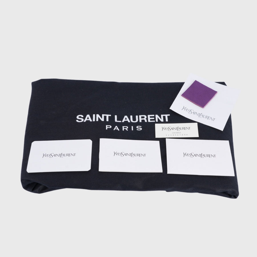 Saint Laurent Cabas Chyc Tote Medium Sheepskin Purple GHW