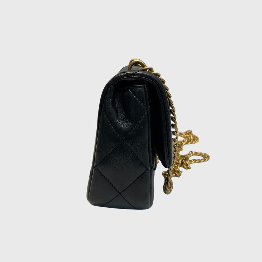 Chanel Flap Bag Lambskin Black GHW