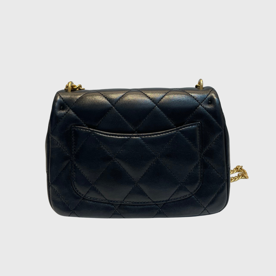 Chanel Flap Bag Lambskin Black GHW