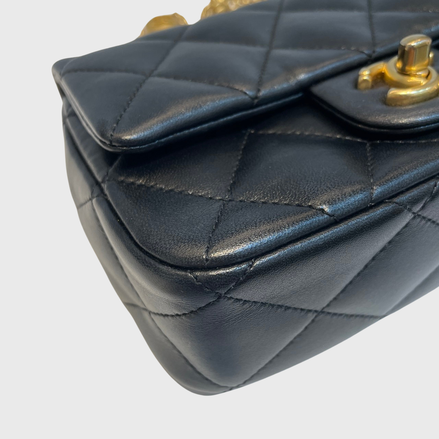 Chanel Flap Bag Lambskin Black GHW