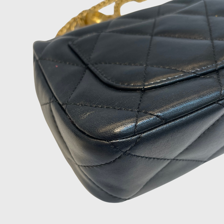 Chanel Flap Bag Lambskin Black GHW