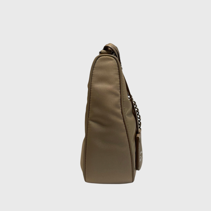 Prada Re-Edition 2005 Nylon Beige SHW