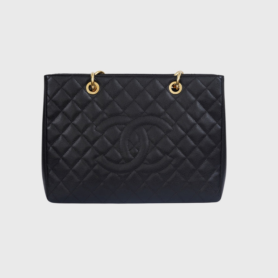 Chanel Grand Shopping Tote Large Caviar Black GHW