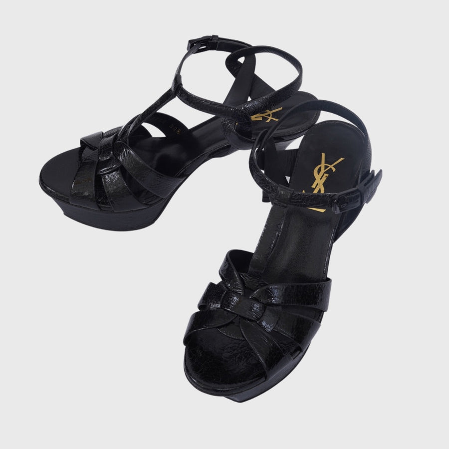 Saint Laurent	Classic Tribute Sandals Shoes Calfskin Black