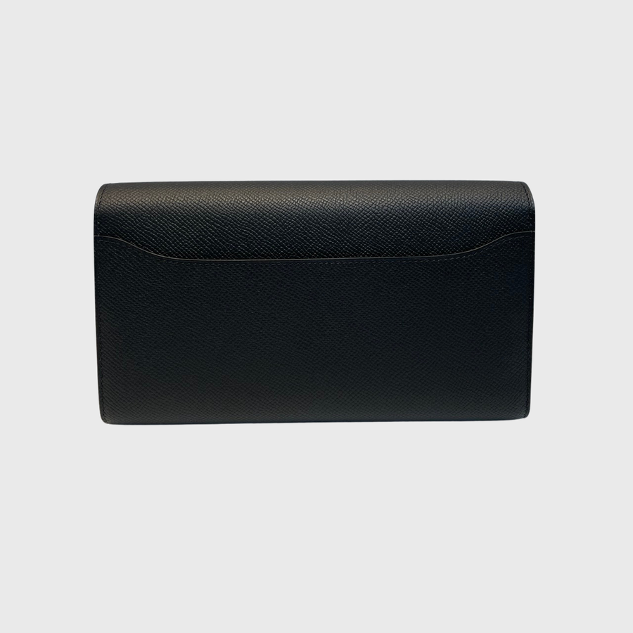 Hermes Constance To Go Wallet Epsom Noir SHW