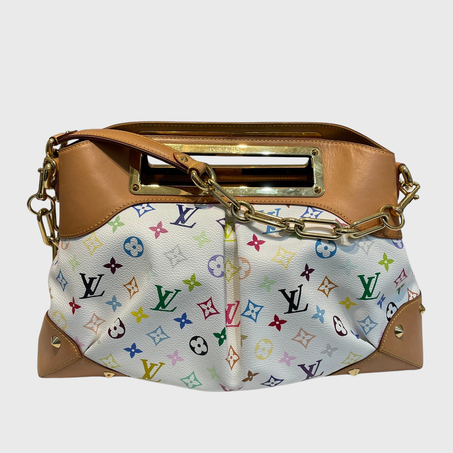 Louis Vuitton Judy Canvas Cowhide White GHW