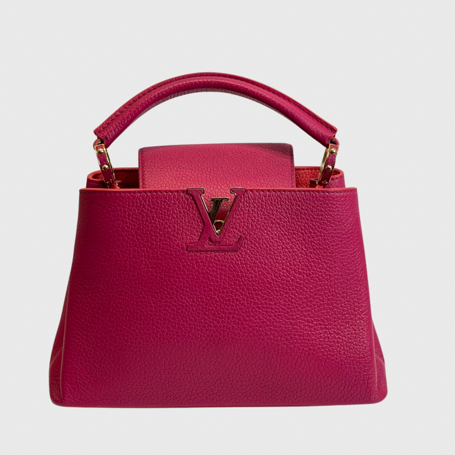 Louis Vuitton Capucines Bag BB Calfskin Pink GHW