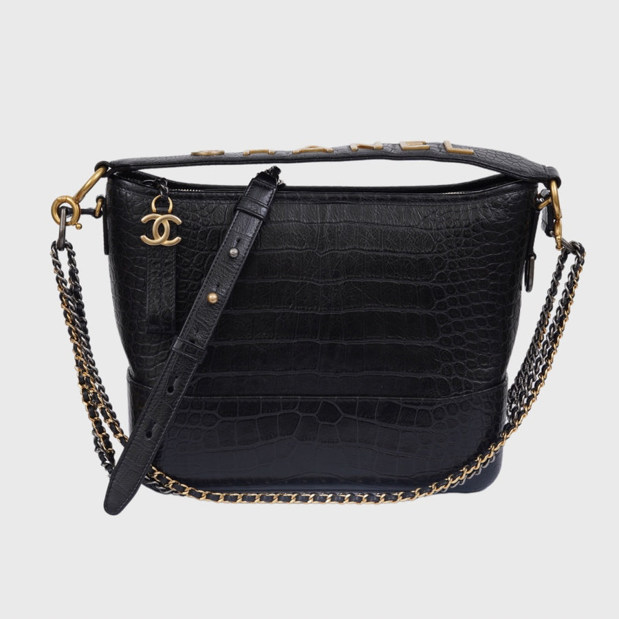 Chanel Gabrielle Hobo bag Large Calfskin Black GHW