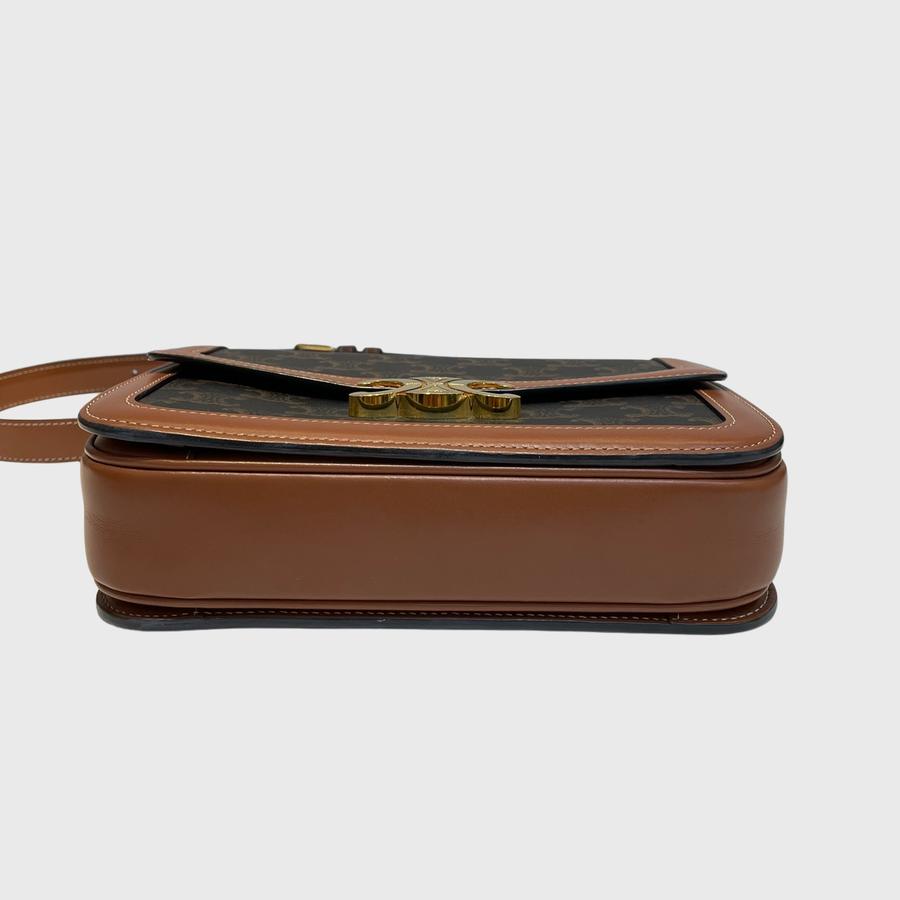 Celine Teen Triomphe Canvas Brown GHW