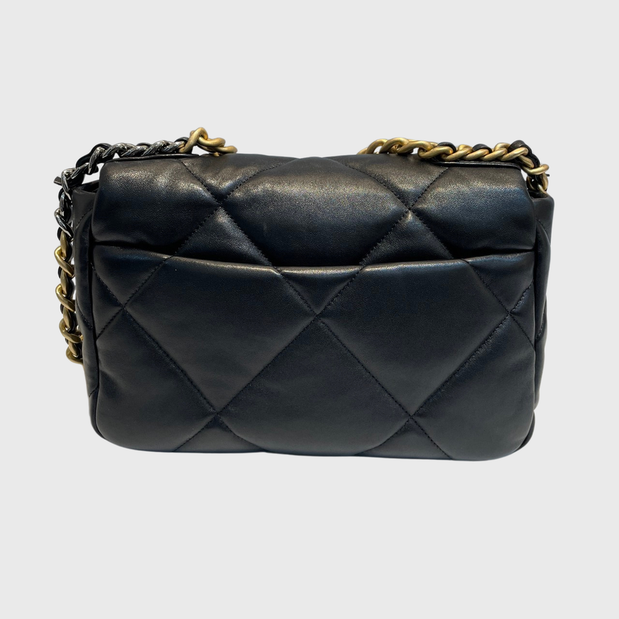 Chanel 19 Flap Bag Lambskin Black GHW