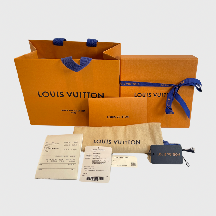 Louis Vuitton Initials Reversible Belt 75/30 Canvas Black GHW