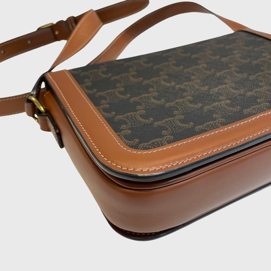 Celine Teen Triomphe Canvas Brown GHW