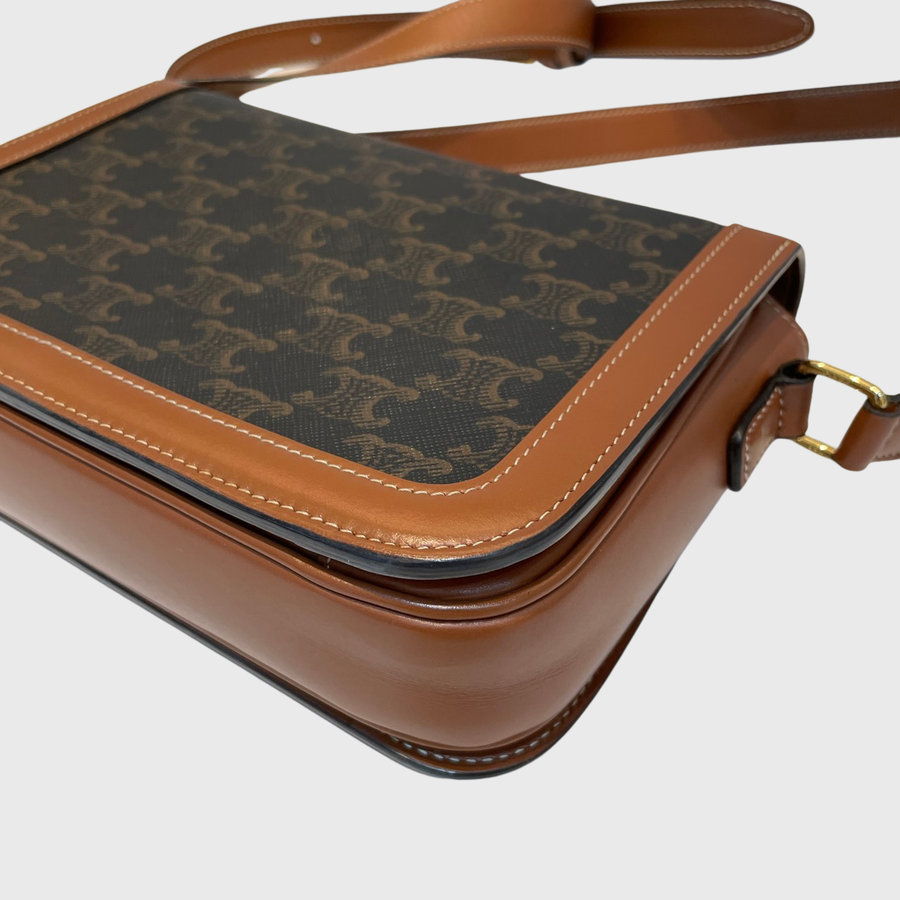 Celine Teen Triomphe Canvas Brown GHW